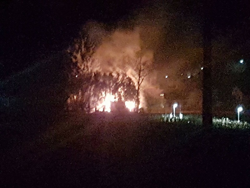 Požar u Stubičkim Toplicama/Foto: Policija zaustavlja KZŽ